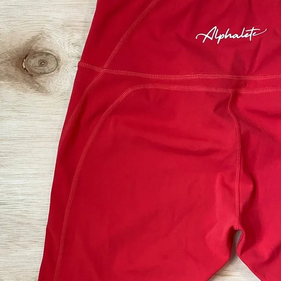 Alphalete Vibrant Red Leggings - Picture 4 of 9